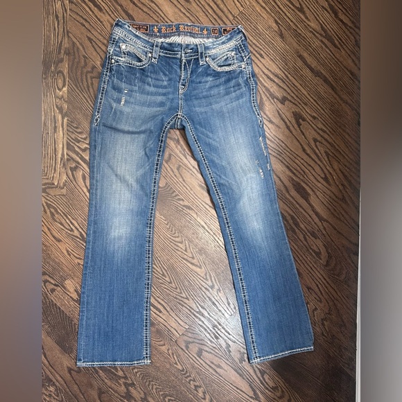 Rock Revival May Easy Boot Women's Medium Wash Boot Cut Jeans Size 29 - Picture 3 of 11